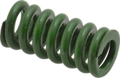 Associated Spring Raymond - 5/8" Hole Diam, 11/32" Rod Diam, 1-1/4" Free Length, Green Die Spring - 146.9 Lb Max Deflection, 0.31" Max Deflection, Extra Heavy Duty, Chromium Alloy Steel - Americas Industrial Supply