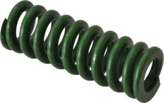 Associated Spring Raymond - 5/8" Hole Diam, 11/32" Rod Diam, 1-3/4" Free Length, Green Die Spring - 140 Lb Max Deflection, 0.44" Max Deflection, Extra Heavy Duty, Chromium Alloy Steel - Americas Industrial Supply