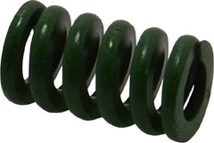 Associated Spring Raymond - 3/4" Hole Diam, 3/8" Rod Diam, 1-1/4" Free Length, Green Die Spring - 343.8 Lb Max Deflection, 0.31" Max Deflection, Extra Heavy Duty, Chromium Alloy Steel - Americas Industrial Supply