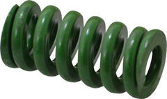 Associated Spring Raymond - 3/4" Hole Diam, 3/8" Rod Diam, 1-1/2" Free Length, Green Die Spring - 333.8 Lb Max Deflection, 0.38" Max Deflection, Extra Heavy Duty, Chromium Alloy Steel - Americas Industrial Supply