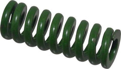 Associated Spring Raymond - 3/4" Hole Diam, 3/8" Rod Diam, 2" Free Length, Green Die Spring - 340 Lb Max Deflection, 0.5" Max Deflection, Extra Heavy Duty, Chromium Alloy Steel - Americas Industrial Supply