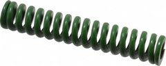 Associated Spring Raymond - 3/4" Hole Diam, 3/8" Rod Diam, 4" Free Length, Green Die Spring - 300 Lb Max Deflection, 1" Max Deflection, Extra Heavy Duty, Chromium Alloy Steel - Americas Industrial Supply