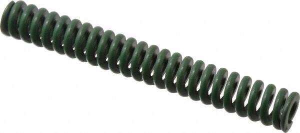 Associated Spring Raymond - 3/4" Hole Diam, 3/8" Rod Diam, 5-1/2" Free Length, Green Die Spring - 295.6 Lb Max Deflection, 1.38" Max Deflection, Extra Heavy Duty, Chromium Alloy Steel - Americas Industrial Supply