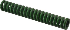 Associated Spring Raymond - 1" Hole Diam, 1/2" Rod Diam, 6" Free Length, Green Die Spring - 540 Lb Max Deflection, 1.5" Max Deflection, Extra Heavy Duty, Chromium Alloy Steel - Americas Industrial Supply