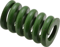 Associated Spring Raymond - 1-1/4" Hole Diam, 5/8" Rod Diam, 2" Free Length, Green Die Spring - 960 Lb Max Deflection, 0.5" Max Deflection, Extra Heavy Duty, Chromium Alloy Steel - Americas Industrial Supply