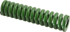 Associated Spring Raymond - 1-1/4" Hole Diam, 5/8" Rod Diam, 5" Free Length, Green Die Spring - 850 Lb Max Deflection, 1.25" Max Deflection, Extra Heavy Duty, Chromium Alloy Steel - Americas Industrial Supply