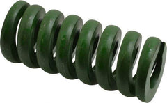 Associated Spring Raymond - 1-1/2" Hole Diam, 3/4" Rod Diam, 3-1/2" Free Length, Green Die Spring - 1715 Lb Max Deflection, 0.88" Max Deflection, Extra Heavy Duty, Chromium Alloy Steel - Americas Industrial Supply