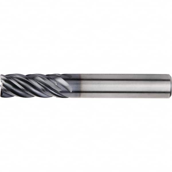 Kennametal - 12mm, 5 Flute, Single End, Solid Carbide, 0.75mm Corner Radius End Mill - 83mm OAL, 38° Helix, Right Hand Flute, 26mm LOC, Right Hand Cut - Americas Industrial Supply