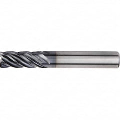 Kennametal - 25mm, 5 Flute, Single End, Solid Carbide, 0.75mm Corner Radius End Mill - 121mm OAL, 38° Helix, Right Hand Flute, 45mm LOC, Right Hand Cut - Americas Industrial Supply