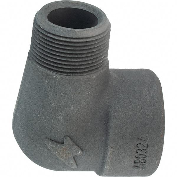 Made in USA - Size 1-1/4", Class 3,000, Forged Carbon Steel Black Pipe 90° Street Elbow - 3,000 psi, Threaded End Connection - Americas Industrial Supply