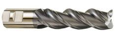Cleveland - 1", 2" LOC, 1" Shank Diam, 4-1/2" OAL, 3 Flute, Powdered Metal Square End Mill - Single End, Uncoated, Spiral Flute, 42° Helix, Centercutting, Right Hand Cut, Right Hand Flute, Series PM-539R - Americas Industrial Supply