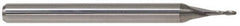 Accupro - 9/16" Diam, 3" LOC, 2 Flute Solid Carbide Ball End Mill - Uncoated, Single End, 6" OAL, 9/16" Shank Diam, Spiral Flute - Americas Industrial Supply