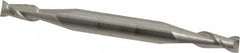 Accupro - 9/64", 5/16" LOC, 3/16" Shank Diam, 2" OAL, 2 Flute, Solid Carbide Square End Mill - Double End, Uncoated, Spiral Flute, 40° Helix, Centercutting, Right Hand Cut, Right Hand Flute - Americas Industrial Supply