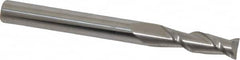 Accupro - 15/64", 3/4" LOC, 1/4" Shank Diam, 2-1/2" OAL, 2 Flute, Solid Carbide Square End Mill - Single End, Uncoated, Spiral Flute, 40° Helix, Centercutting, Right Hand Cut, Right Hand Flute - Americas Industrial Supply