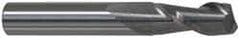 Accupro - 1", 1-3/4" LOC, 1" Shank Diam, 4" OAL, 2 Flute, Solid Carbide Square End Mill - Single End, Uncoated, Spiral Flute, 40° Helix, Centercutting, Right Hand Cut, Right Hand Flute - Americas Industrial Supply