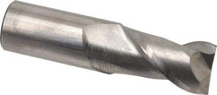 Accupro - 1", 1-3/4" LOC, 1" Shank Diam, 4" OAL, 2 Flute, Solid Carbide Square End Mill - Single End, Uncoated, Spiral Flute, 40° Helix, Centercutting, Right Hand Cut, Right Hand Flute - Americas Industrial Supply