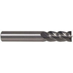 Accupro - 1", 2" LOC, 1" Shank Diam, 4-1/2" OAL, 4 Flute, Powdered Metal Square End Mill - Americas Industrial Supply