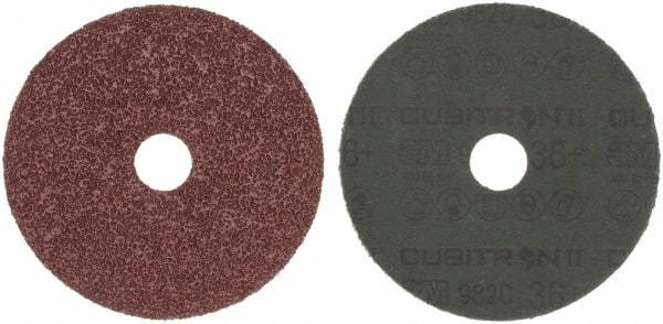 3M - 5" Diam 7/8" Hole 36+ Grit Fiber Disc - Very Coarse Grade, Ceramic, 12,000 Max RPM, Series 982C - Americas Industrial Supply