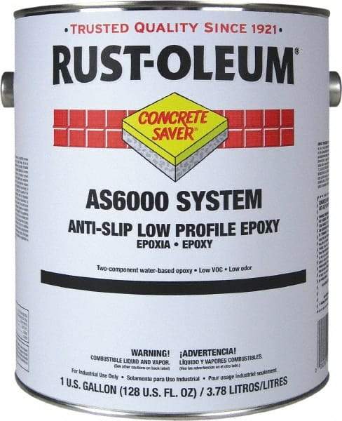 Rust-Oleum - 1 Gal Kit Gloss Navy Gray Antislip Epoxy - 80 to 100 Sq Ft/Gal Coverage, <100 g/L VOC Content - Americas Industrial Supply