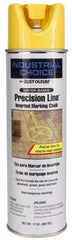 Rust-Oleum - 17 fl oz Yellow Marking Chalk - 500' to 530' Coverage at 1-1/4" Wide, Water-Based Formula - Americas Industrial Supply