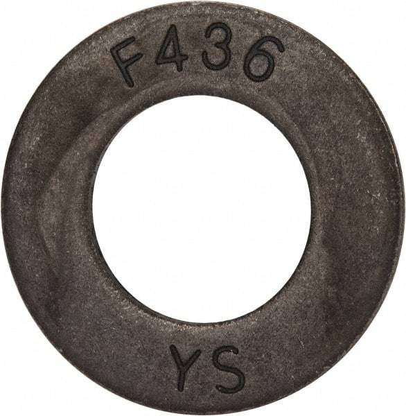 Value Collection - 7/8" Screw, Grade SAE 1035-1050 Steel Structural Flat Washer - 15/16" ID x 1-3/4" OD, Plain Finish - Americas Industrial Supply