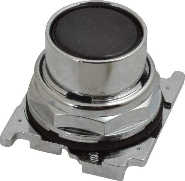 Eaton Cutler-Hammer - Flush Pushbutton Switch Operator - Black, Round Button, Nonilluminated - Americas Industrial Supply