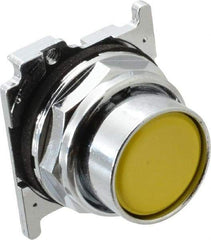 Eaton Cutler-Hammer - Flush Pushbutton Switch Operator - Yellow, Round Button, Nonilluminated - Americas Industrial Supply