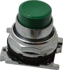 Eaton Cutler-Hammer - Extended Straight Pushbutton Switch Operator - Green, Round Button, Nonilluminated - Americas Industrial Supply