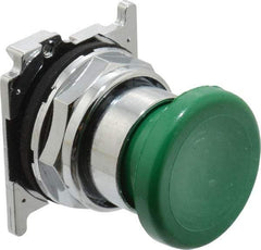 Eaton Cutler-Hammer - Extended Mushroom Head Pushbutton Switch Operator - Green, Round Button, Nonilluminated - Americas Industrial Supply