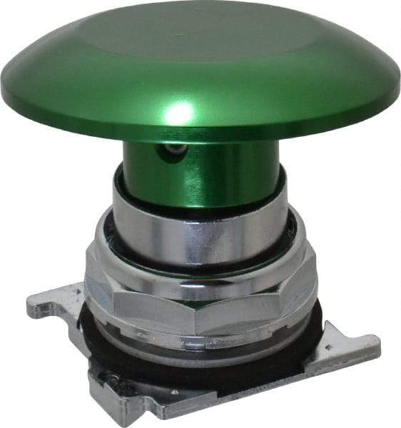 Eaton Cutler-Hammer - Extended Jumbo Mushroom Head Pushbutton Switch Operator - Green, Round Button, Nonilluminated - Americas Industrial Supply