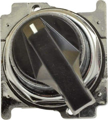 Eaton Cutler-Hammer - 30-1/2mm Mount Hole, 2 Position, Lever Operated, Selector Switch with Cam and Cap - Black, Maintained (MA) - Americas Industrial Supply