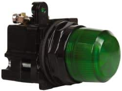 Eaton Cutler-Hammer - 120 VAC Green Lens Incandescent Indicating Light - Corrosion Resistant, Oiltight, Watertight - Americas Industrial Supply