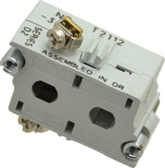 Eaton Cutler-Hammer - 0.5 Amp, Electrical Switch Contact Block - 120 VAC/VDC, Pressure Terminal, 30-1/2mm Hole, For Use with E34 Operators, Standard 10250T - Americas Industrial Supply