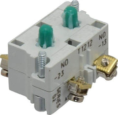 Eaton Cutler-Hammer - 2NO, 0.5 Amp, Electrical Switch Contact Block - 120 VAC/VDC, Pressure Terminal, 30-1/2mm Hole, For Use with E34 Operators, Standard 10250T - Americas Industrial Supply