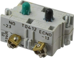 Eaton Cutler-Hammer - 2NO, 0.5 Amp, Electrical Switch Contact Block - 120 VAC/VDC, Pressure Terminal, 30-1/2mm Hole, For Use with E34 Operators, Standard 10250T - Americas Industrial Supply