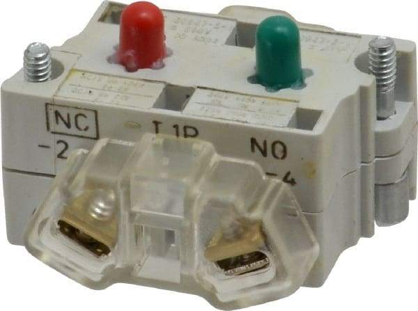 Eaton Cutler-Hammer - NO/NC, 0.5 Amp, Electrical Switch Contact Block - 120 VAC/VDC, Pressure Terminal, 30-1/2mm Hole, For Use with E34 Operators, Standard 10250T - Americas Industrial Supply