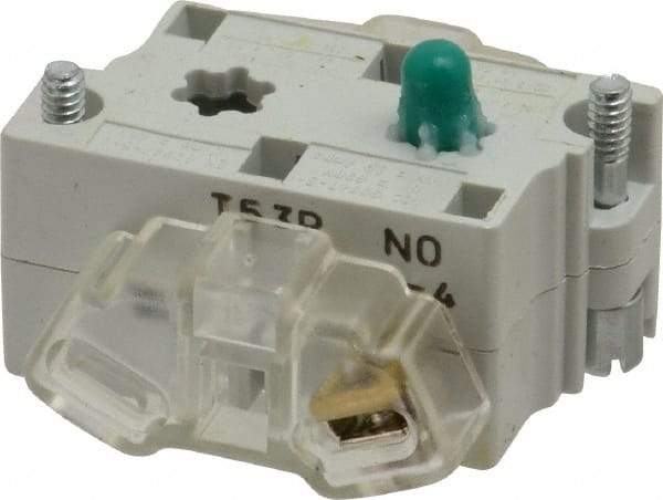 Eaton Cutler-Hammer - 0.5 Amp, Electrical Switch Contact Block - 120 VAC/VDC, Pressure Terminal, 30-1/2mm Hole, For Use with E34 Operators, Standard 10250T - Americas Industrial Supply