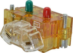 Eaton Cutler-Hammer - NO/NC, Electrical Switch Contact Block - 120 VAC/VDC, 30-1/2mm Hole, For Use with Cutler-Hammer 30mm Pushbuttons Switches - Americas Industrial Supply