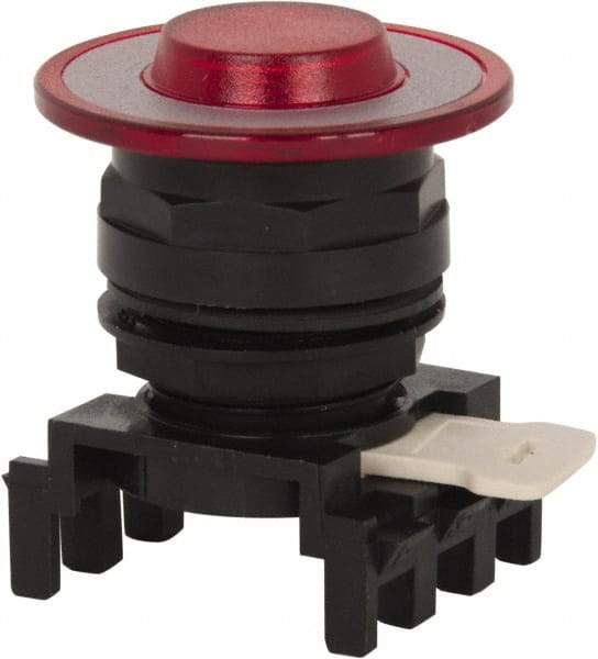 Eaton Cutler-Hammer - Pushbutton Switch Lens - Red, Round Button, Illuminated - Americas Industrial Supply