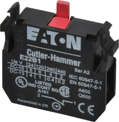 Eaton Cutler-Hammer - NC, Electrical Switch Contact Block - 22-1/2mm Hole, For Use with Indicating Lights, Pushbuttons - Americas Industrial Supply