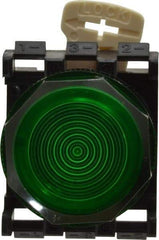 Eaton Cutler-Hammer - Round Pilot and Indicator Light Lens - Green, 25mm Lens Diameter - Americas Industrial Supply