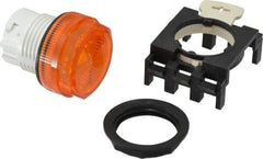 Eaton Cutler-Hammer - Round Pilot and Indicator Light Lens - Amber, 25mm Lens Diameter - Americas Industrial Supply