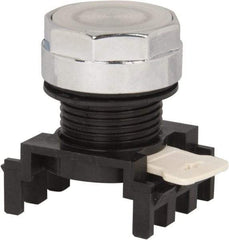 Eaton Cutler-Hammer - 25mm Mount Hole, Flush, Pushbutton Switch Only - Round, White Pushbutton, Illuminated, Momentary (MO) - Americas Industrial Supply