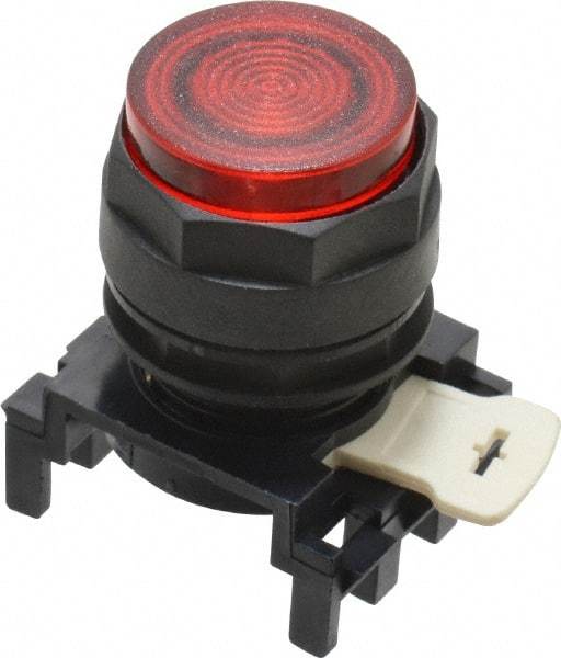 Eaton Cutler-Hammer - 25mm Mount Hole, Extended Straight, Pushbutton Switch Only - Round, Red Pushbutton, Illuminated, Momentary (MO) - Americas Industrial Supply