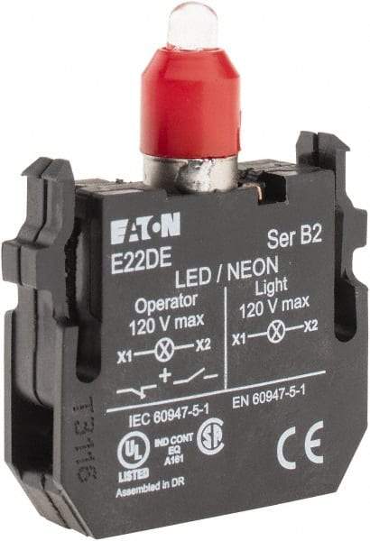 Eaton Cutler-Hammer - 24 VAC/VDC Red Lens LED Indicating Light - Americas Industrial Supply