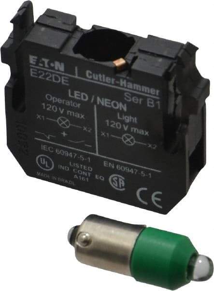 Eaton Cutler-Hammer - 24 VAC/VDC Green Lens LED Indicating Light - Americas Industrial Supply