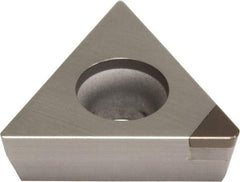Sumitomo - TPGA222 Grade BN2000 PCBN Turning Insert - Uncoated, 60° Triangle, 1/4" Inscr Circle, 1/8" Thick, 1/32" Corner Radius - Americas Industrial Supply