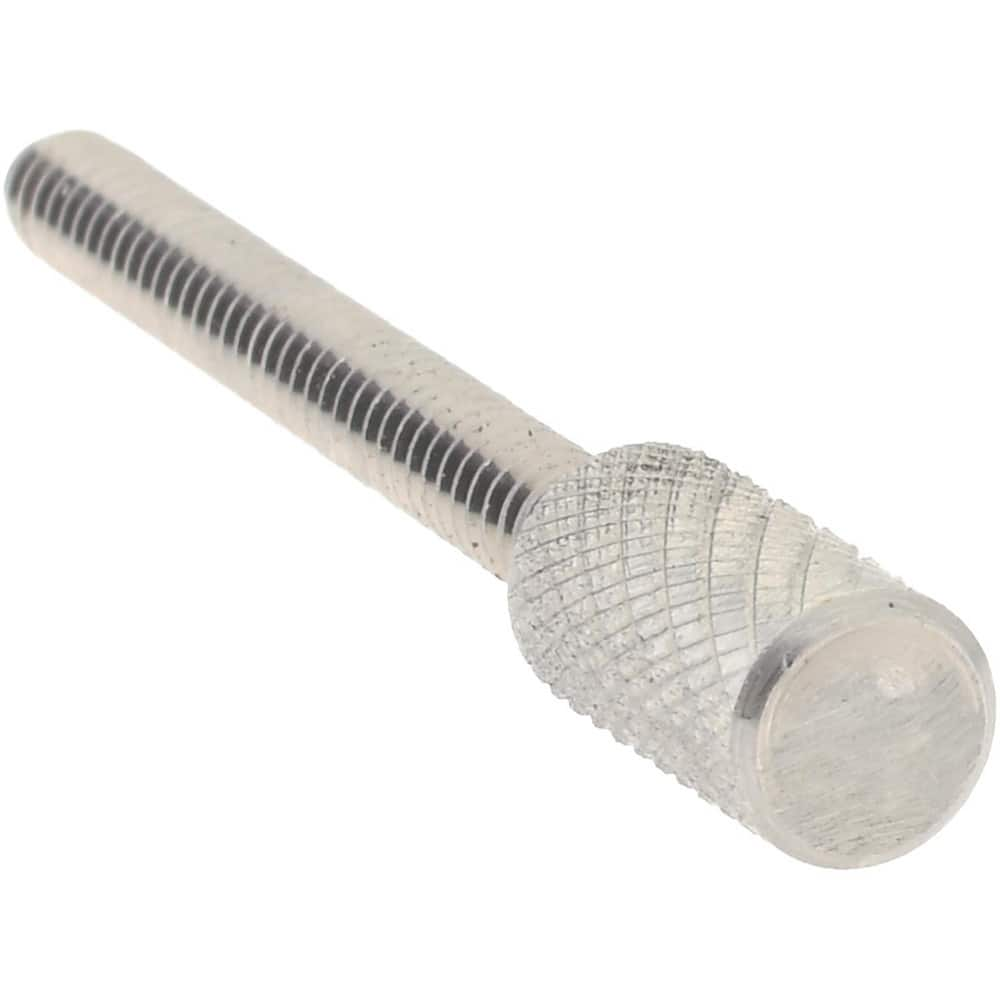 #4-40 Knurled Shoulderless Grade 18-8 Stainless Steel Thumb Screw 1-3/8″ OAL, 3/16″ Head Diam x 3/8″ Head Height