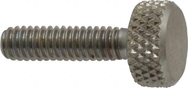 Gibraltar - #8-32 Knurled Shoulderless Grade 18-8 Stainless Steel Thumb Screw - Americas Industrial Supply