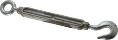 Made in USA - 700 Lb Load Limit, 5/16" Thread Diam, 4-1/2" Take Up, Steel Hook & Eye Turnbuckle - 9-9/16" Closed Length - Americas Industrial Supply